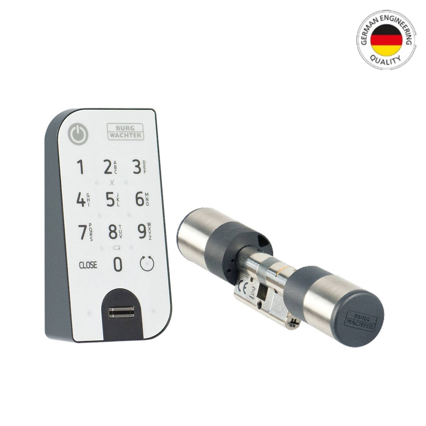 Electronic Door Lock Set - ENTRY easy 7602 FP - German Engineered