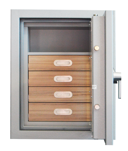 Luxury Safes - SÜPERB "S" with digital lock and 4 drawers lined with micro fabric (Size: H  80.6  x  W  63.6  x  D 57.0 cm) - Hartmann Tresore Online Shop